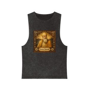Guru Nanak Unisex Stonewash Tank Top