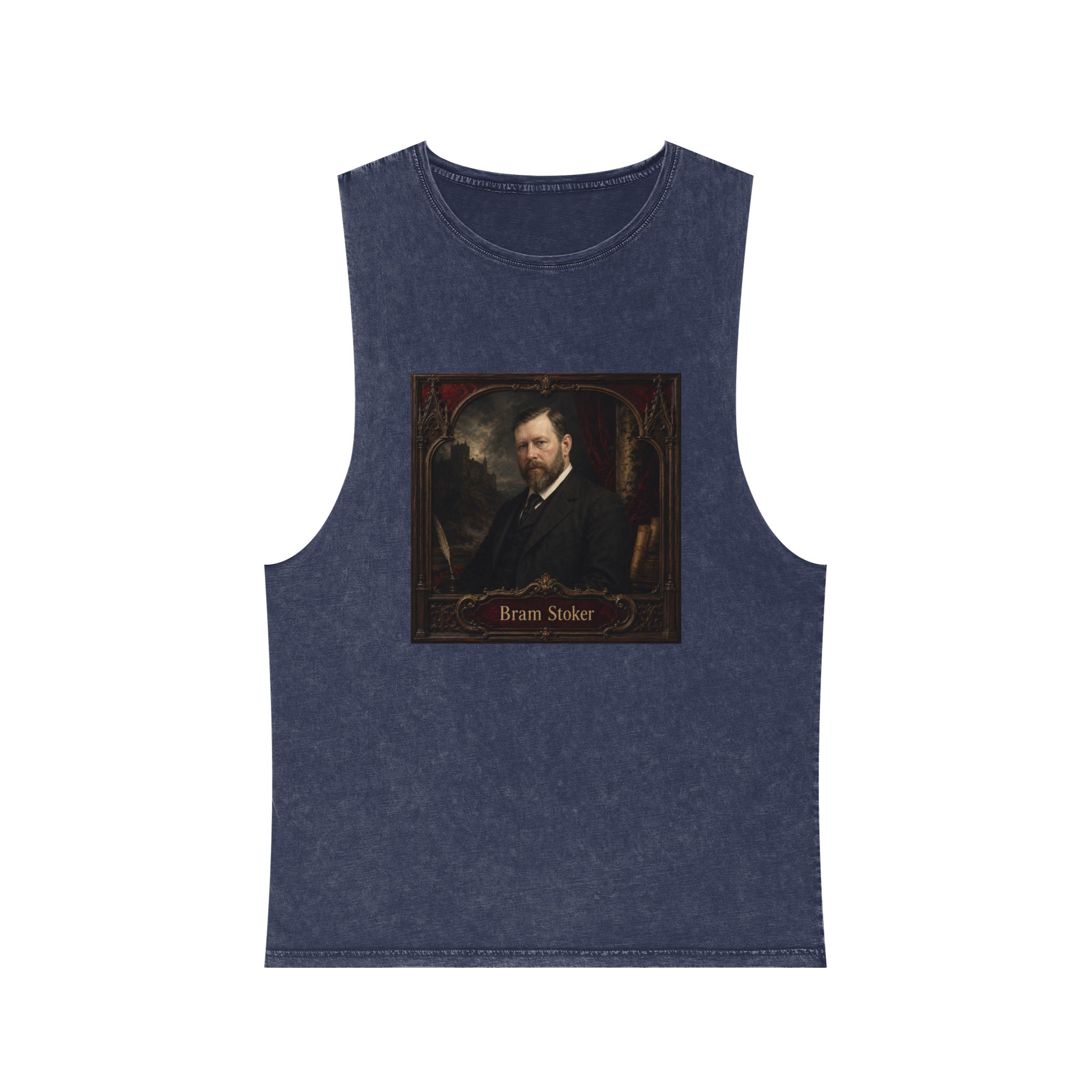Bram Stoker Unisex Stonewash Tank Top - Image 13