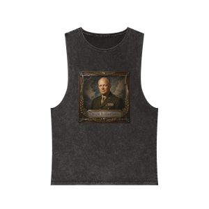 Dwight D Eisenhower Unisex Stonewash Tank Top