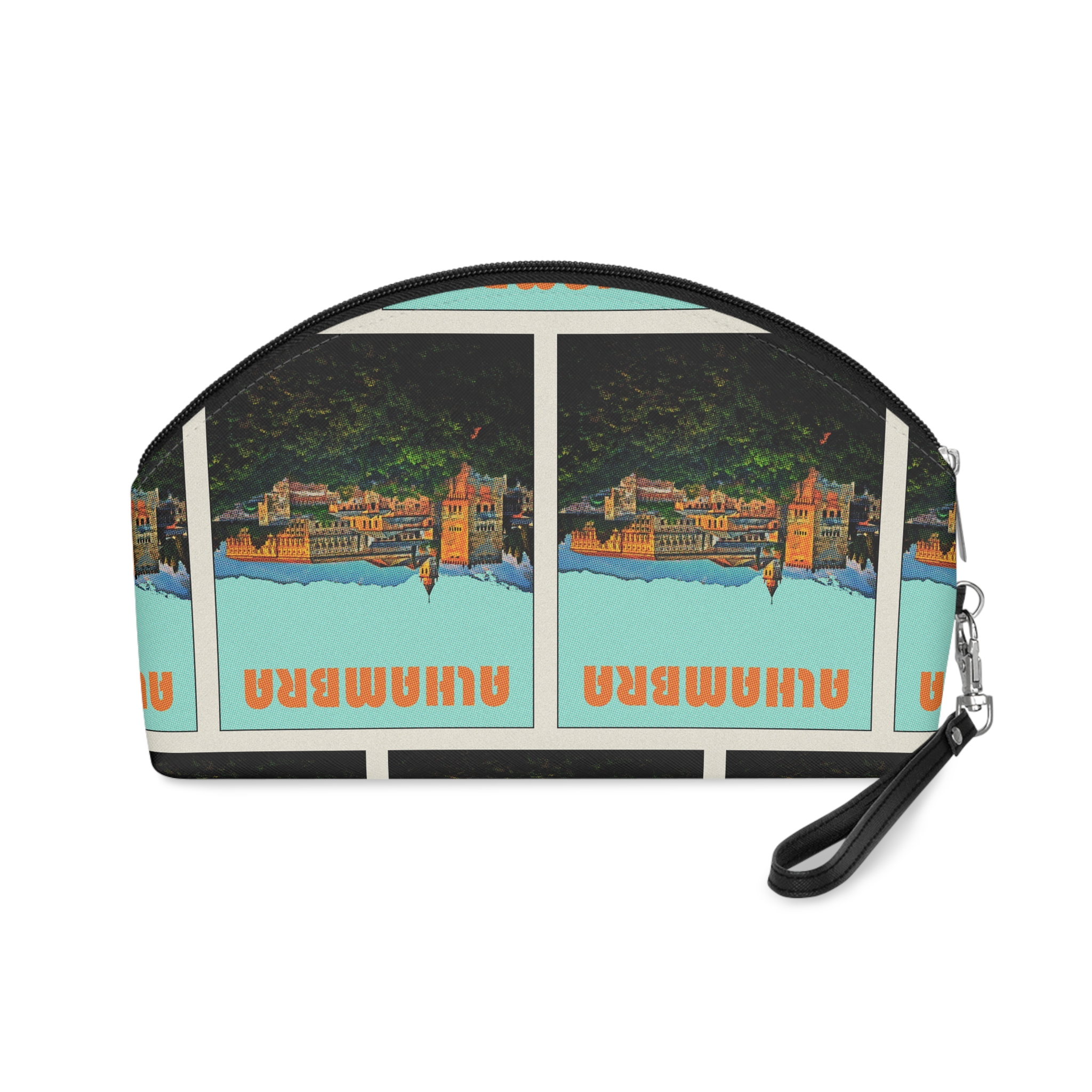 Alhambra Retro Travel Poster Makeup Bag - Image 2