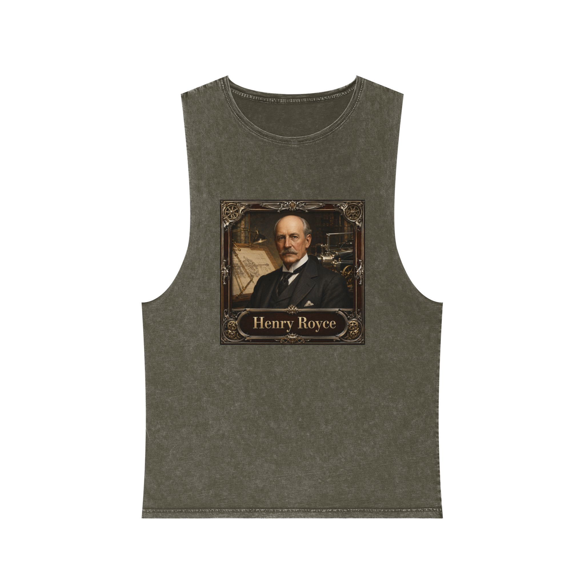 Henry Royce Unisex Stonewash Tank Top - Image 5
