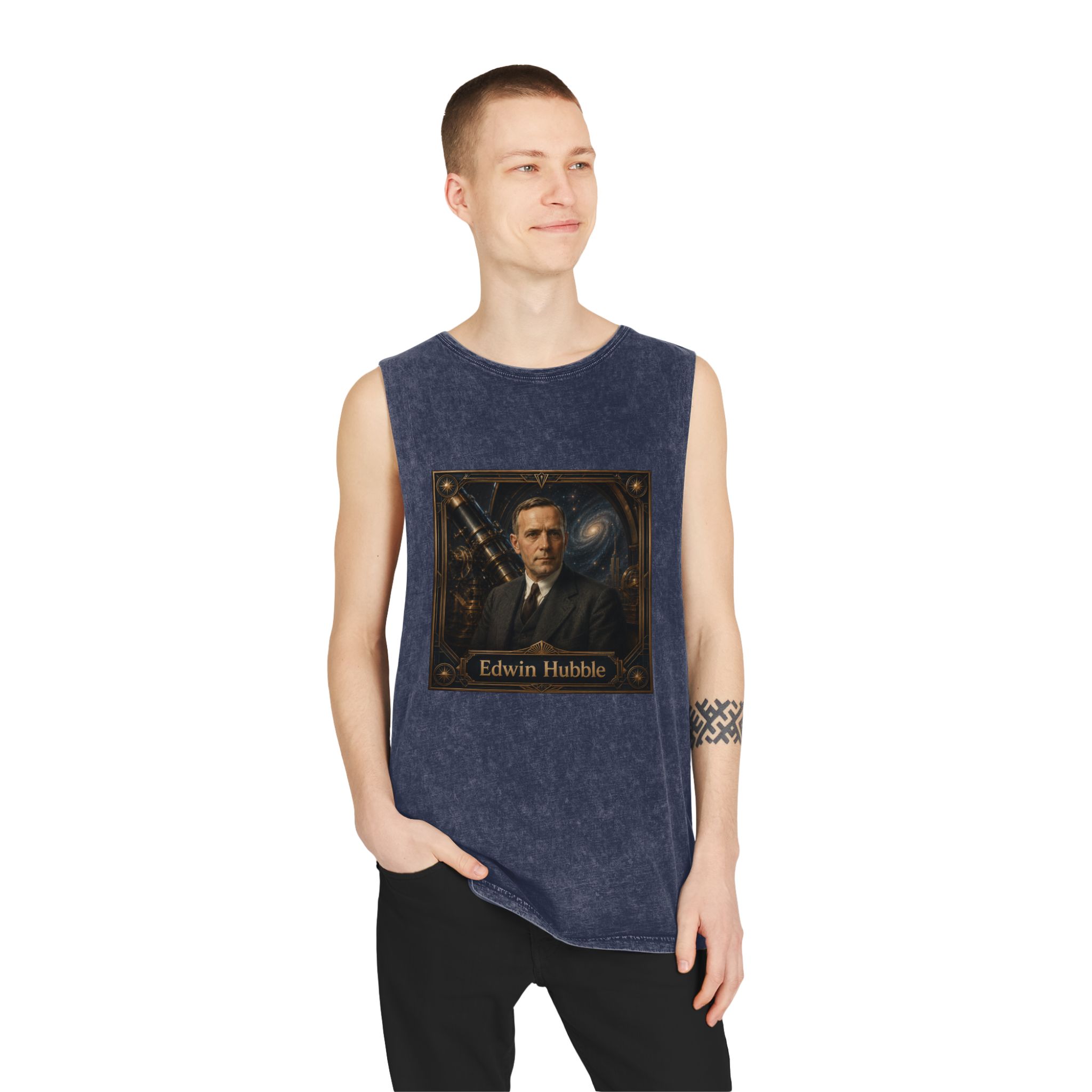 Edwin Hubble Unisex Stonewash Tank Top - Image 15