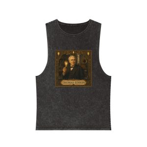 Thomas Edison Unisex Stonewash Tank Top