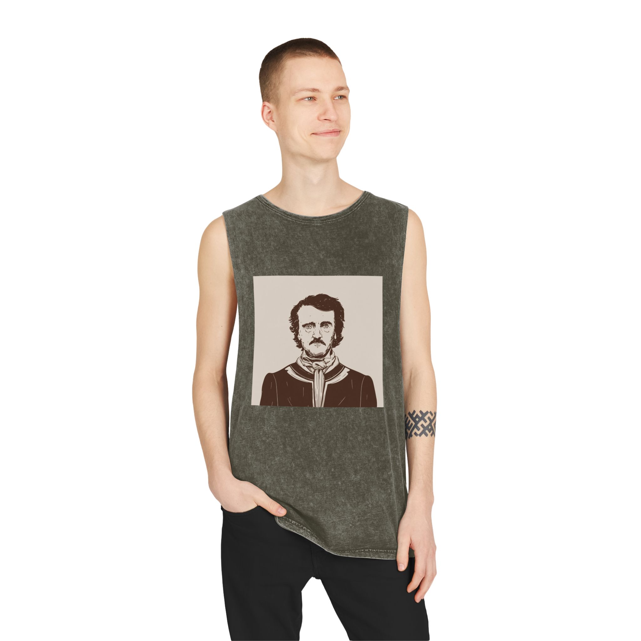 Historical Design B097FC Unisex Stonewash Tank Top - Image 7
