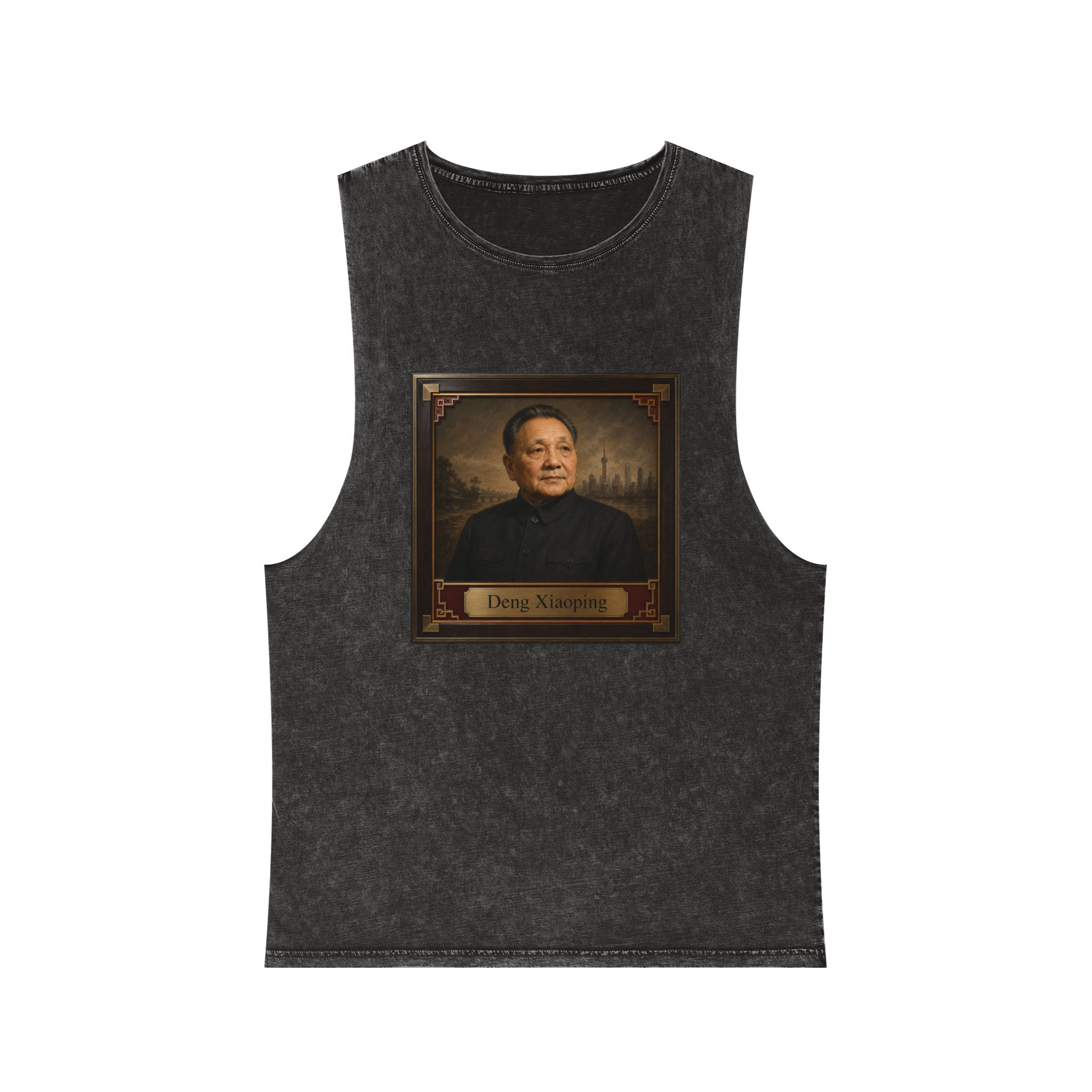 Deng Xiaoping Unisex Stonewash Tank Top