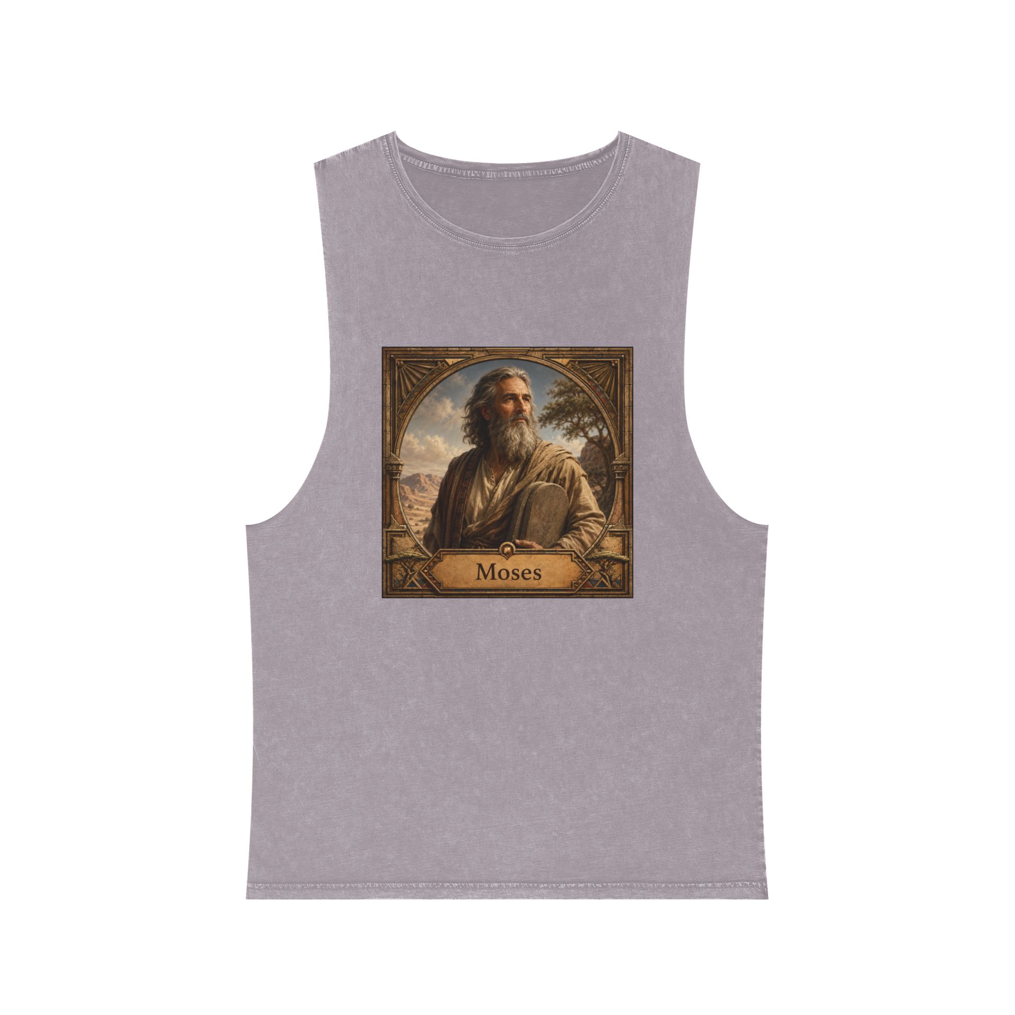 Moses Unisex Stonewash Tank Top - Image 17