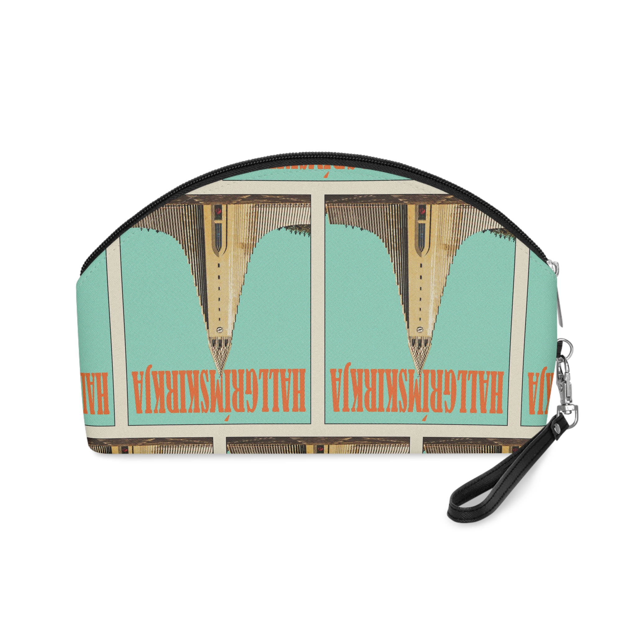 Hallgrimskirkja Retro Travel Poster Makeup Bag - Image 2
