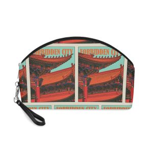 Forbidden City Retro Travel Poster Makeup Bag