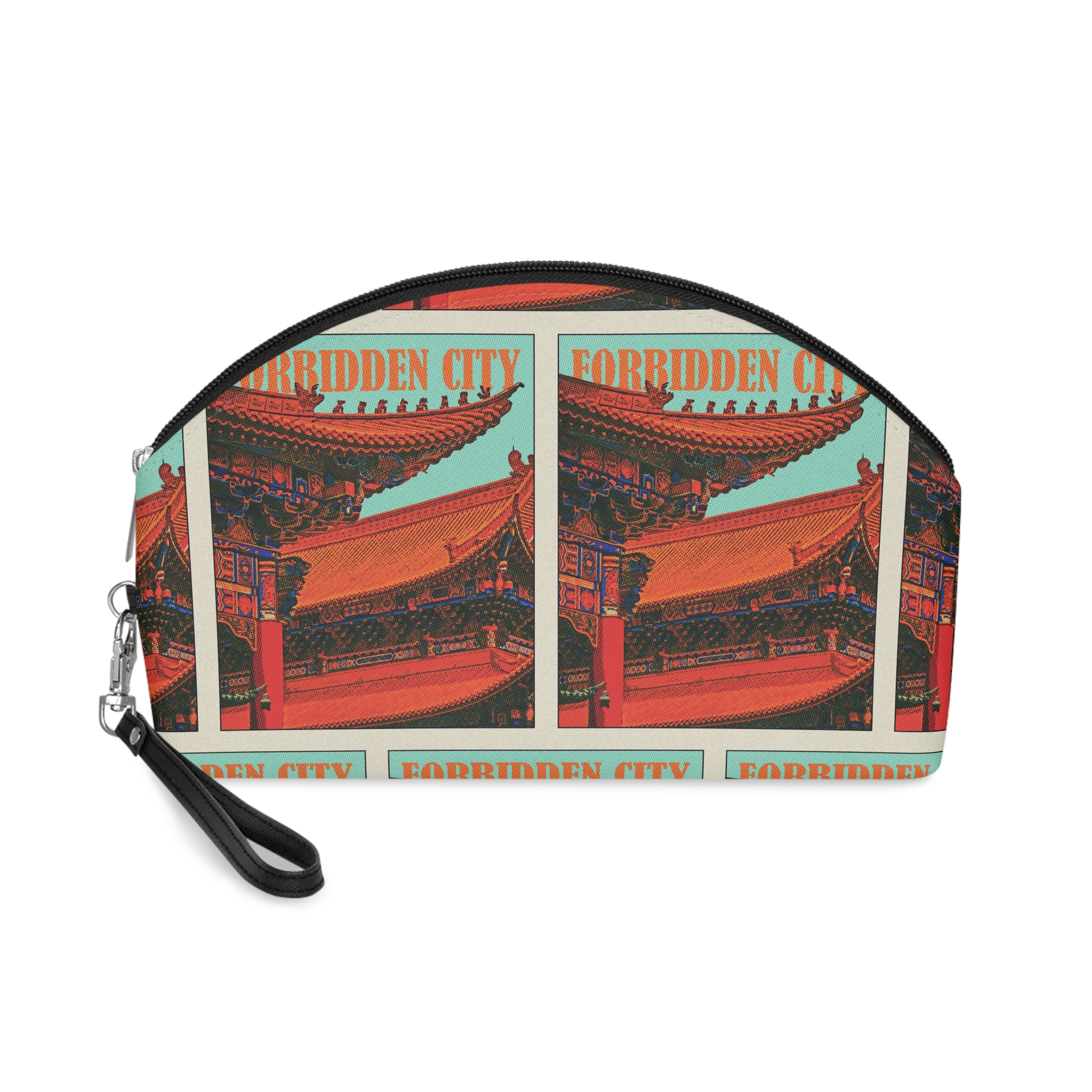 Forbidden City Retro Travel Poster Makeup Bag