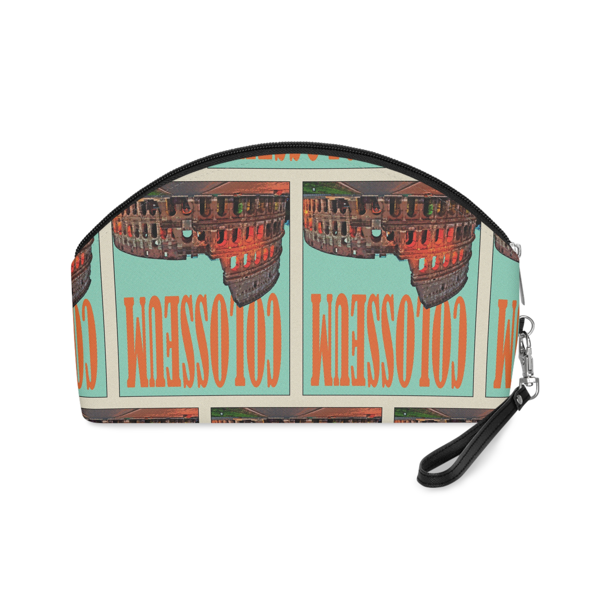Colosseum Retro Travel Poster (1) Makeup Bag - Image 2