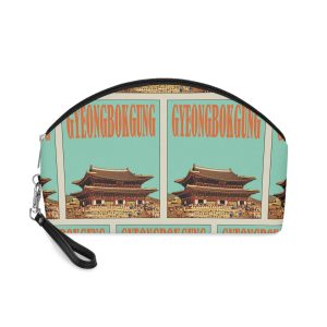 Gyeongbokgung Retro Travel Poster Makeup Bag