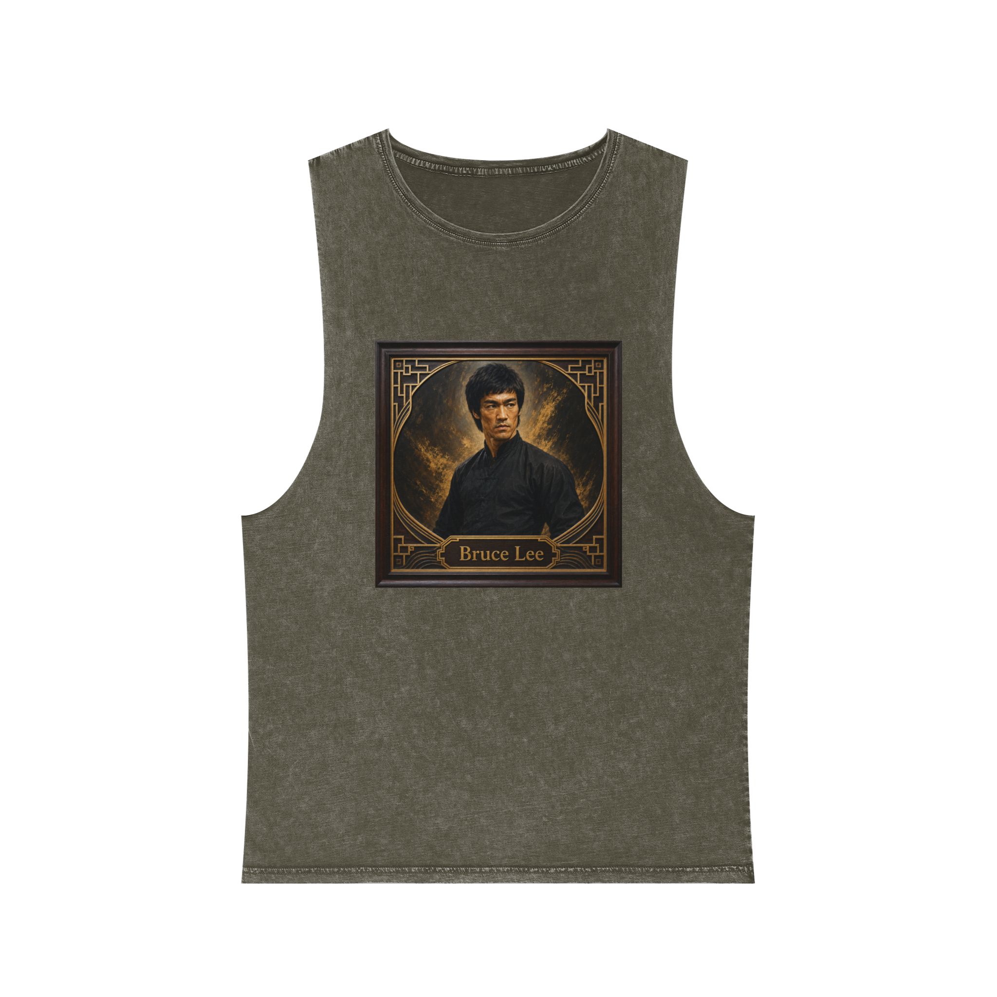 Bruce Lee Unisex Stonewash Tank Top - Image 5