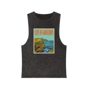 Cape Good Hope Retro Travel Poster Unisex Stonewash Tank Top
