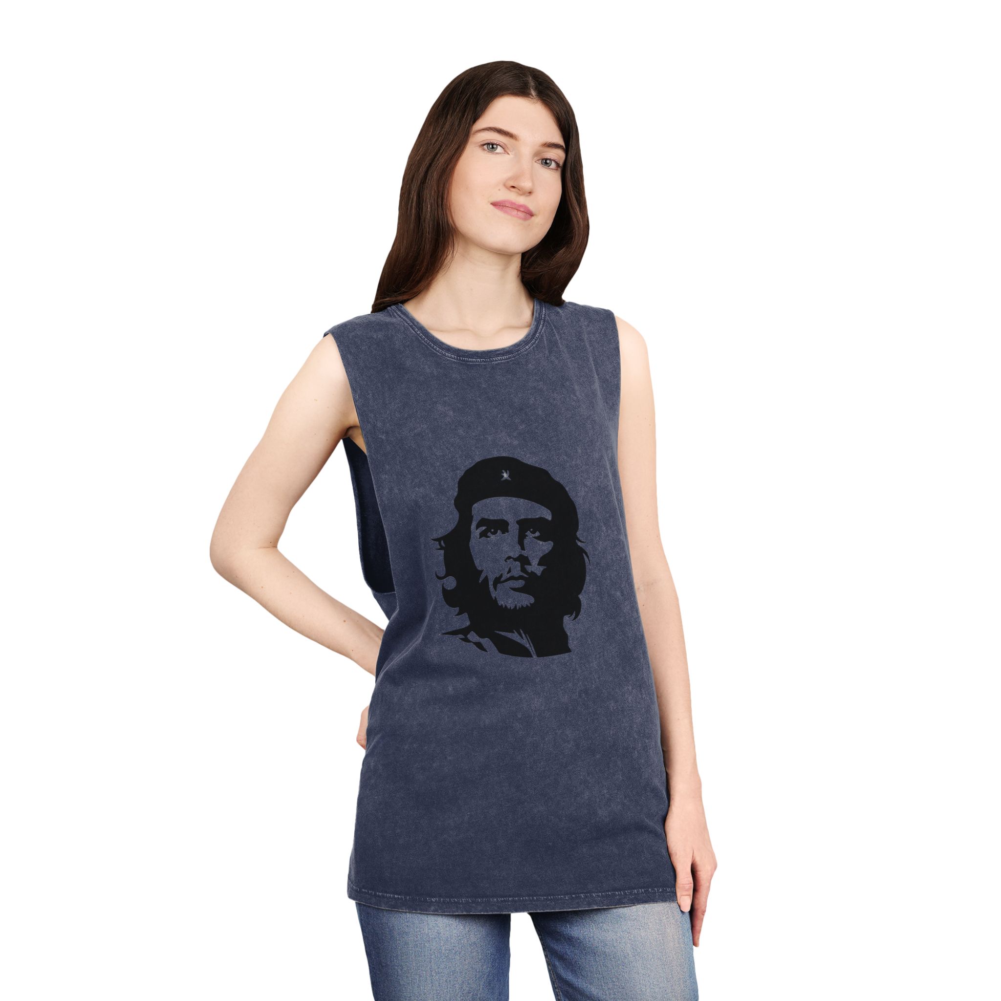 Che Guevara Unisex Stonewash Tank Top - Image 16