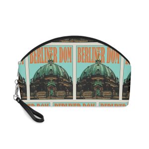 Berliner Dom Retro Travel Poster Makeup Bag