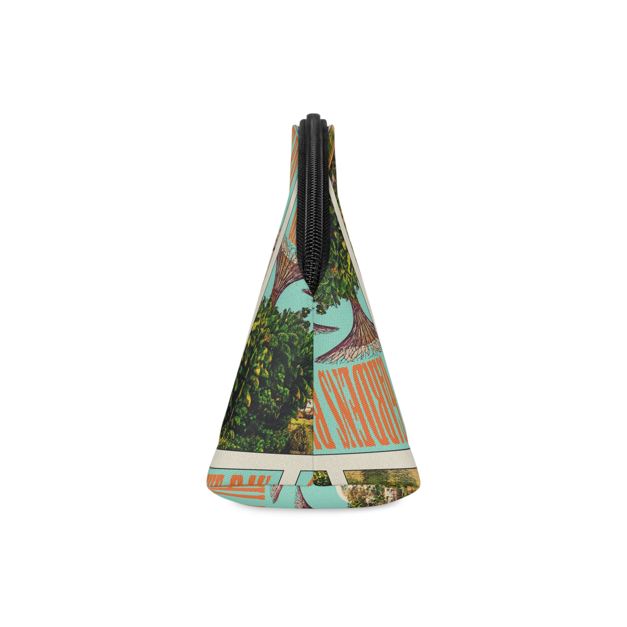 Gardens By Bay Retro Travel Poster (1) Makeup Bag - Image 4