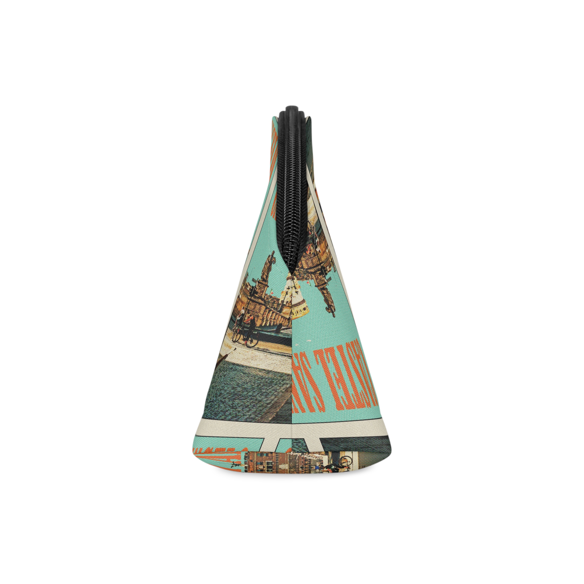 Castel Sant Angelo Retro Travel Poster Makeup Bag - Image 4