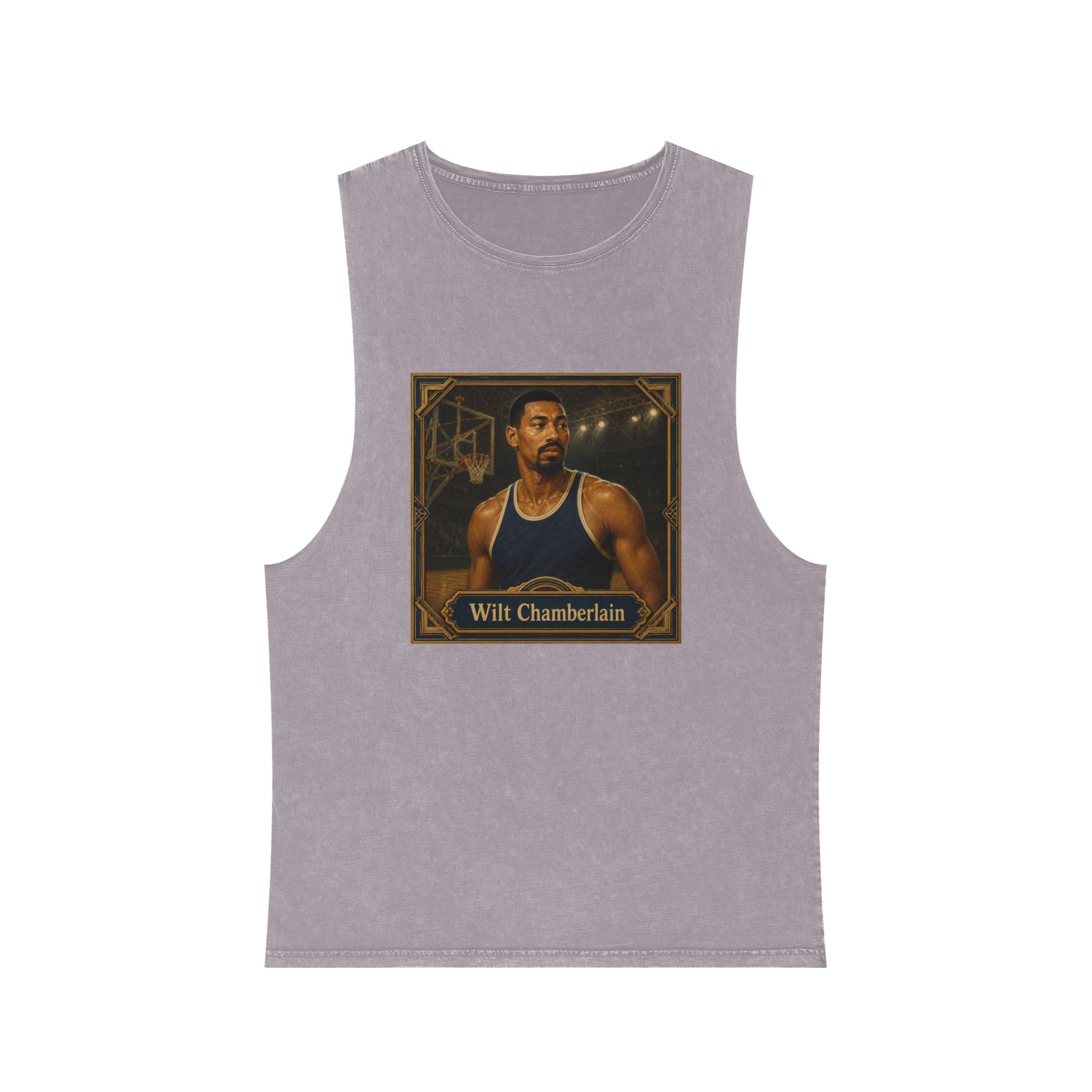 Wilt Chamberlain Unisex Stonewash Tank Top - Image 17