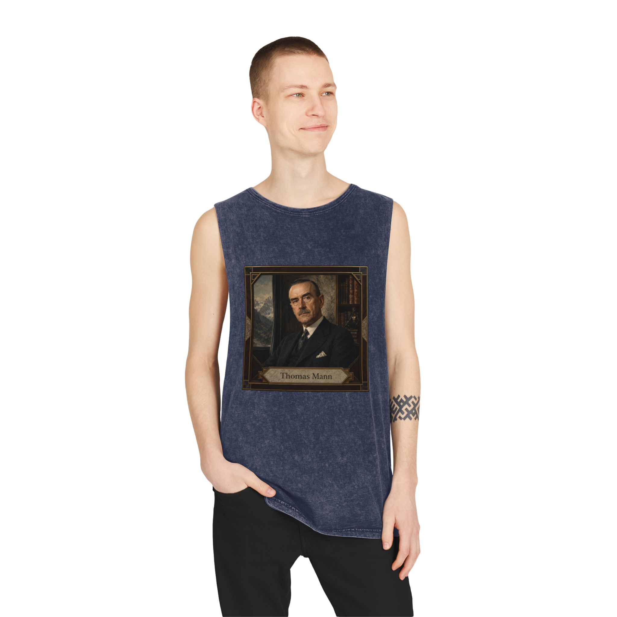Thomas Mann Unisex Stonewash Tank Top - Image 15