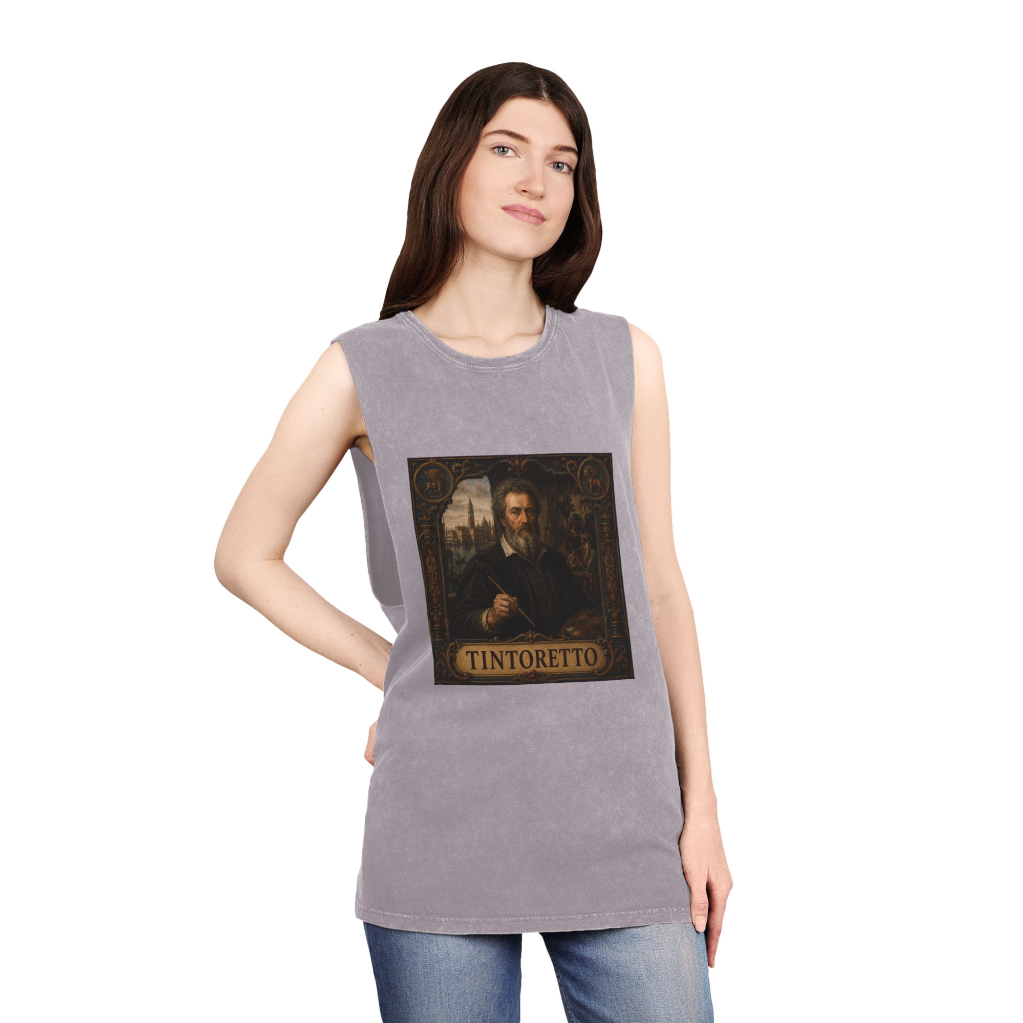 Tintoretto Unisex Stonewash Tank Top - Image 20