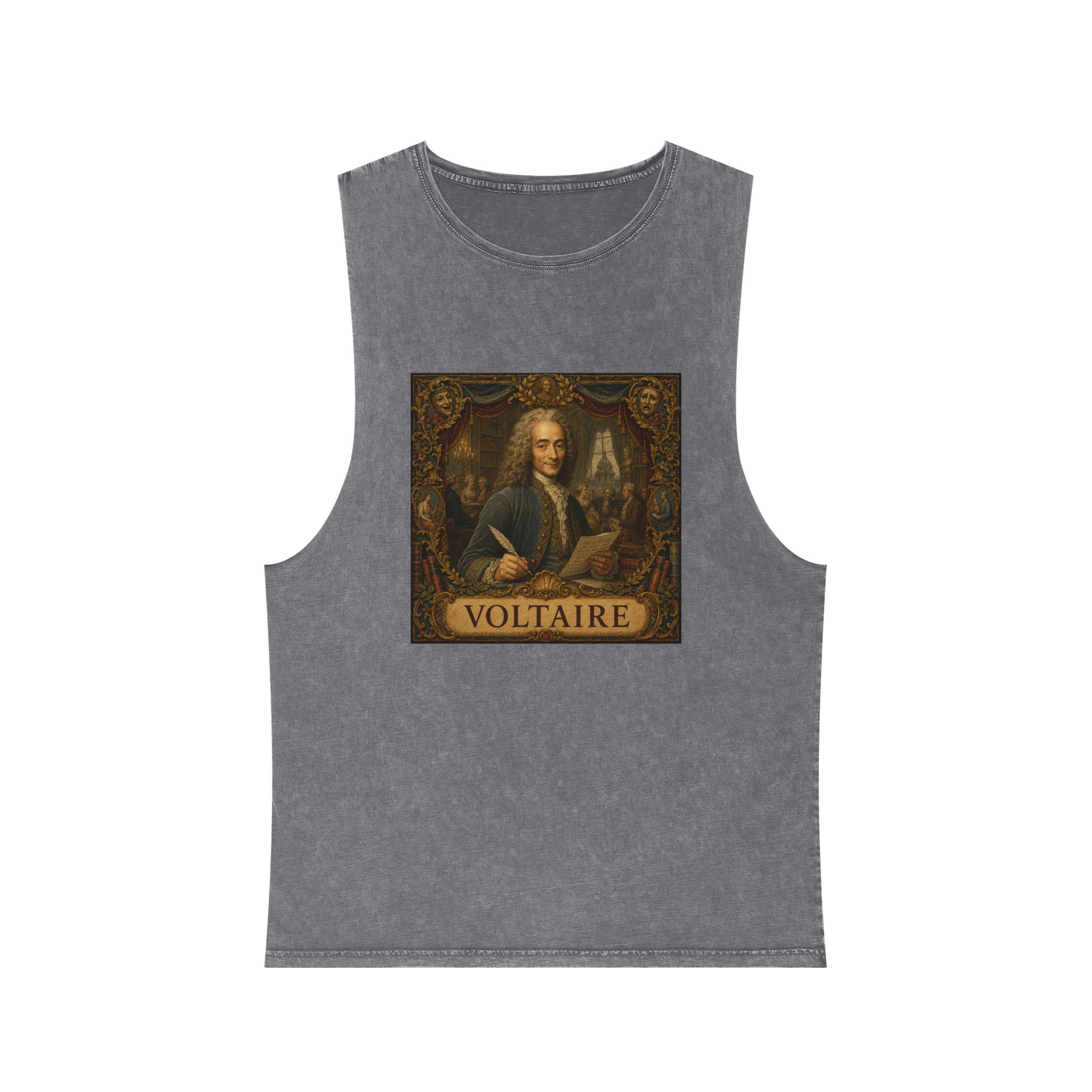 Voltaire Unisex Stonewash Tank Top - Image 9