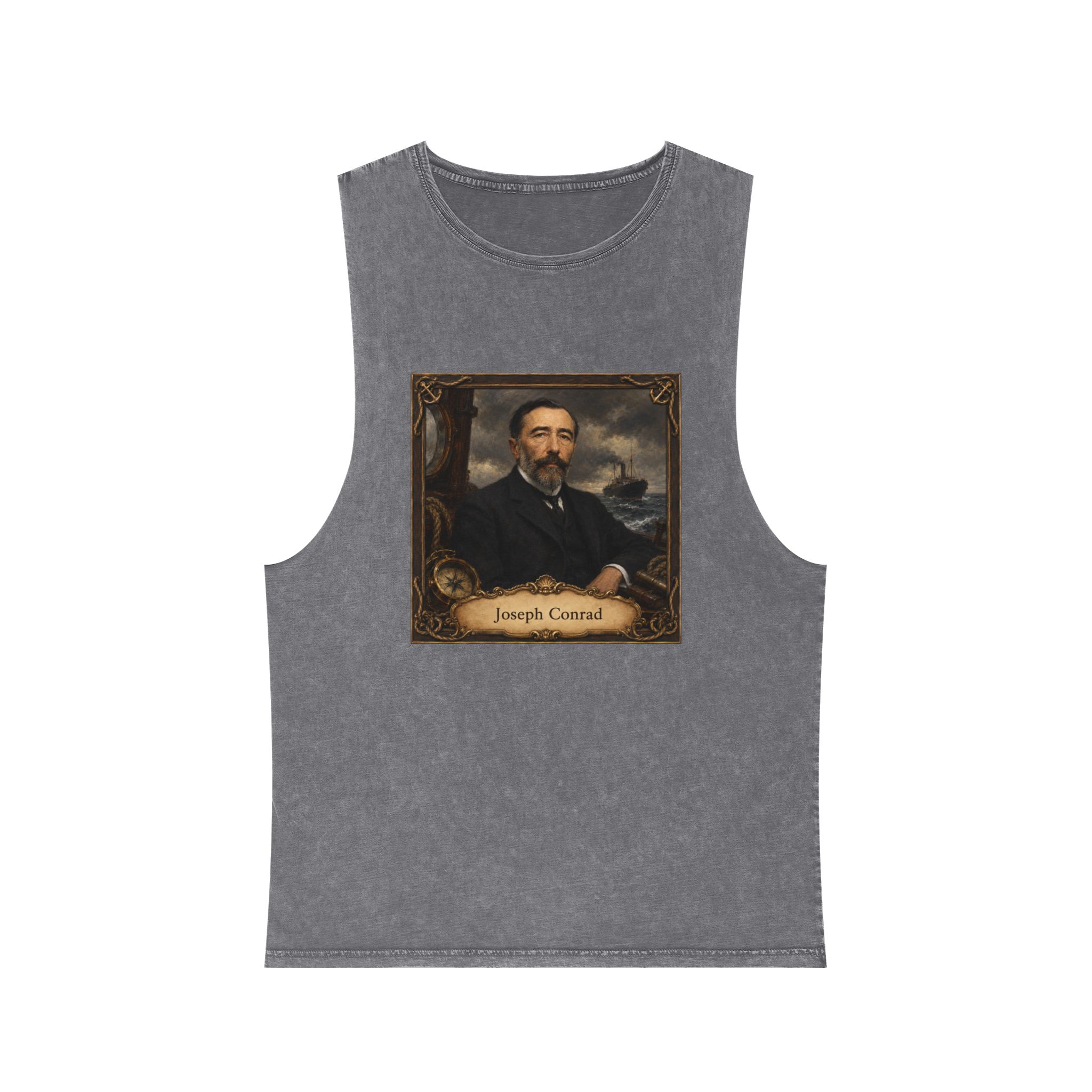 Joseph Conrad Unisex Stonewash Tank Top - Image 9