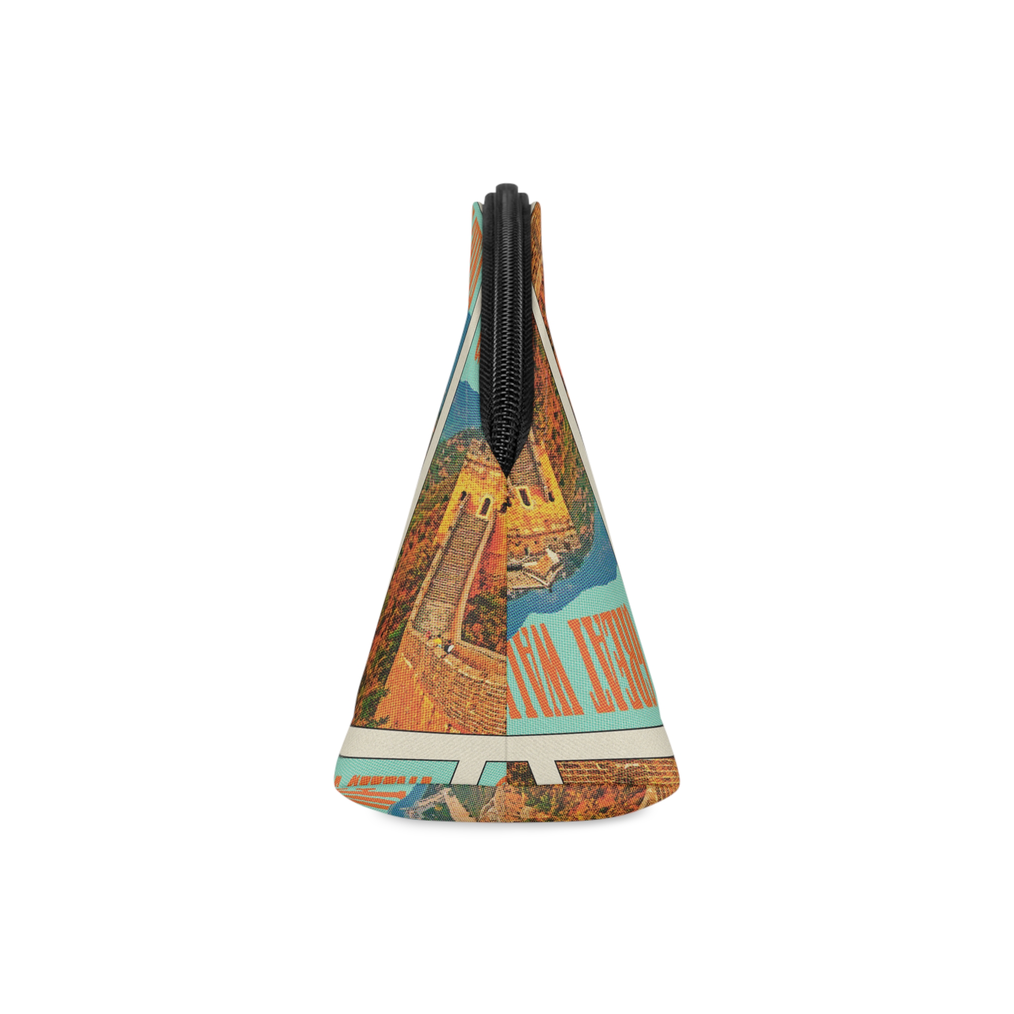 Great Wall China Retro Travel Poster Makeup Bag - Image 4
