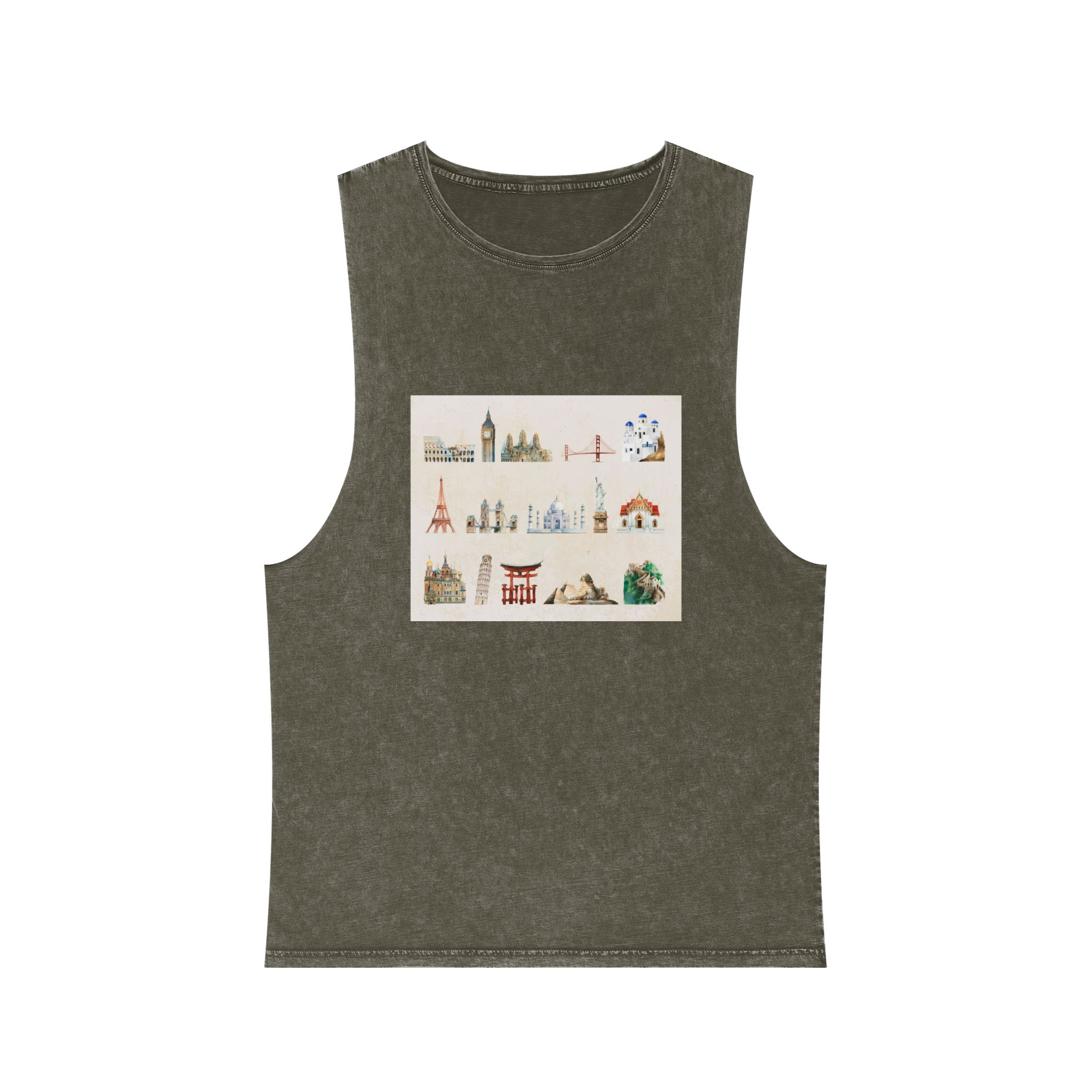 Historical Design 433673 Unisex Stonewash Tank Top - Image 5