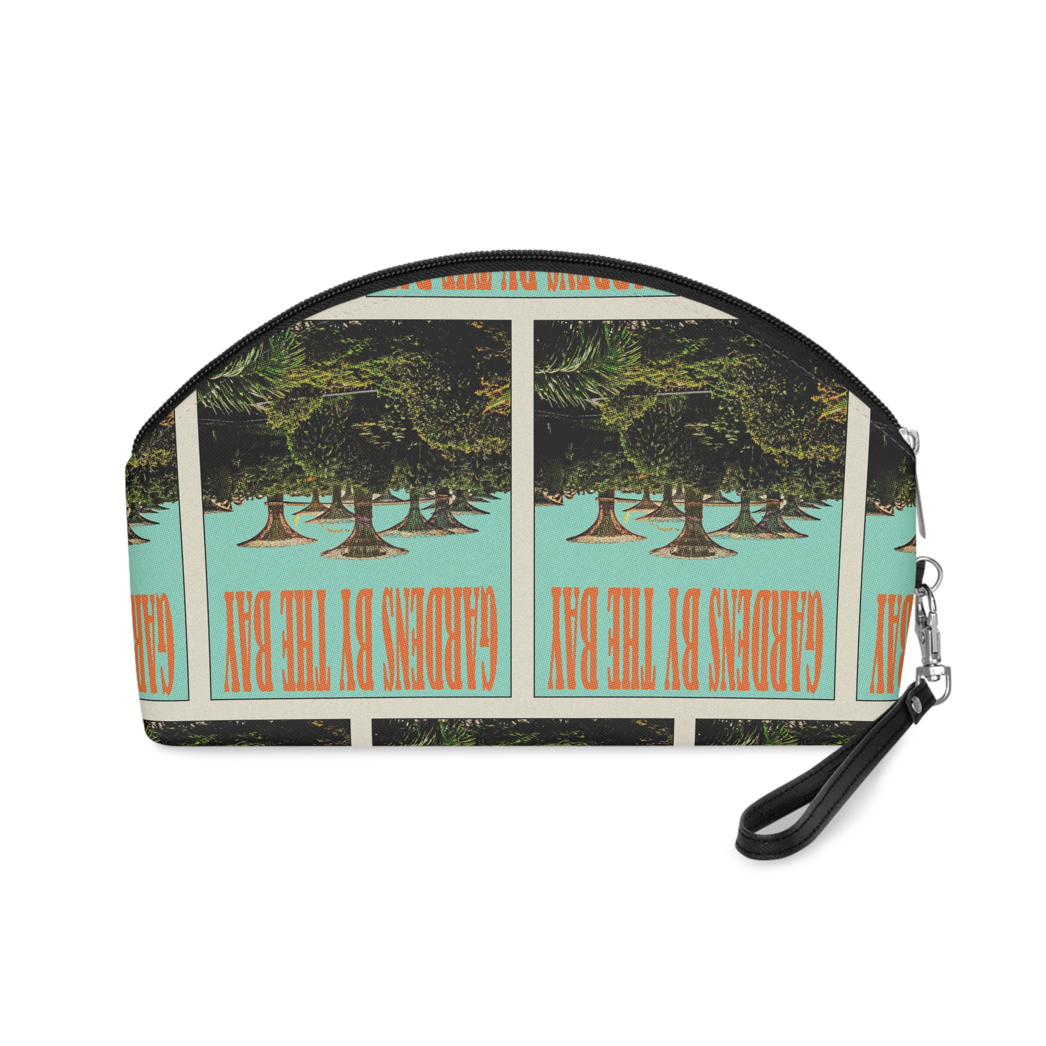 Gardens By Bay Retro Travel Poster Makeup Bag - Image 2