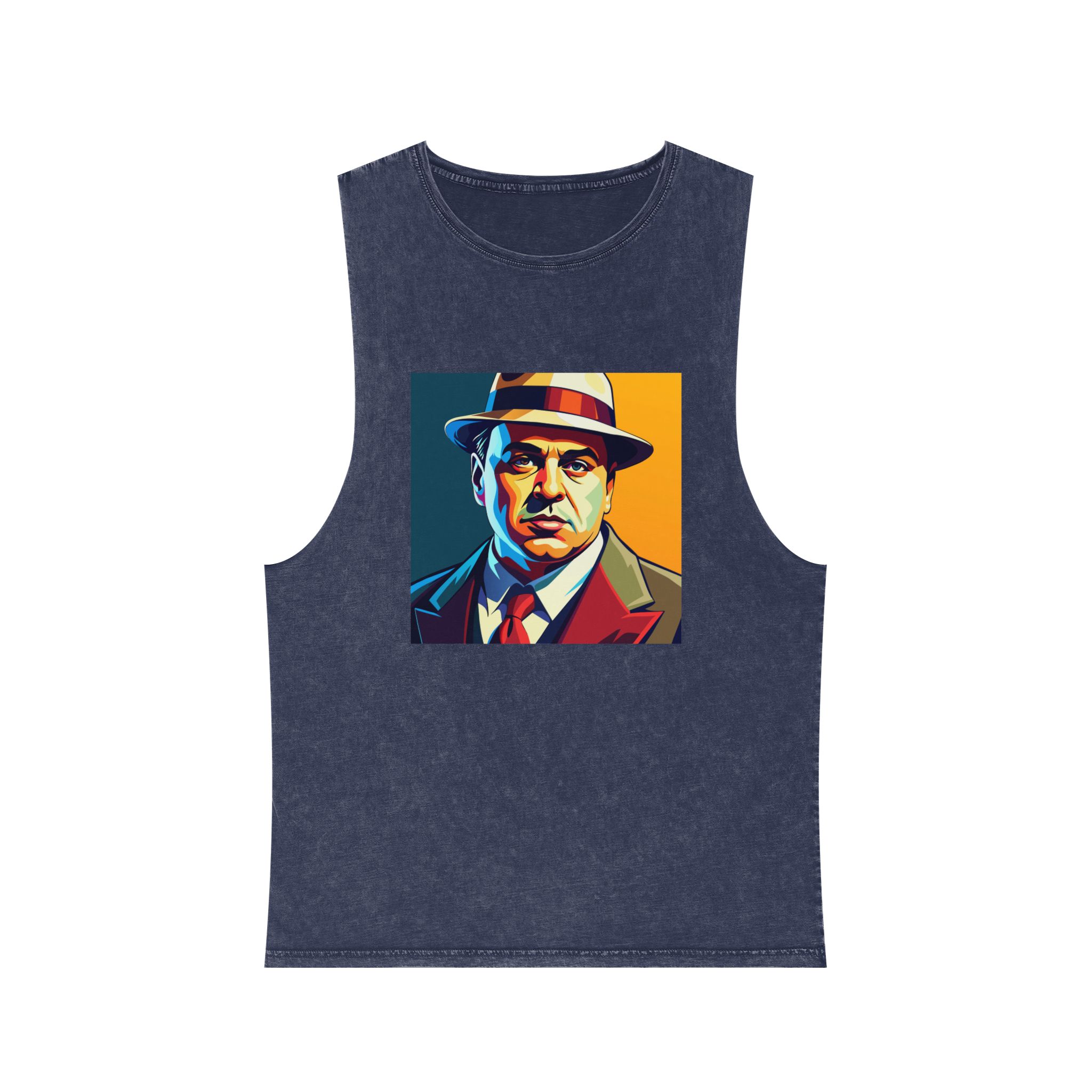 Al Capone V2 Unisex Stonewash Tank Top - Image 13