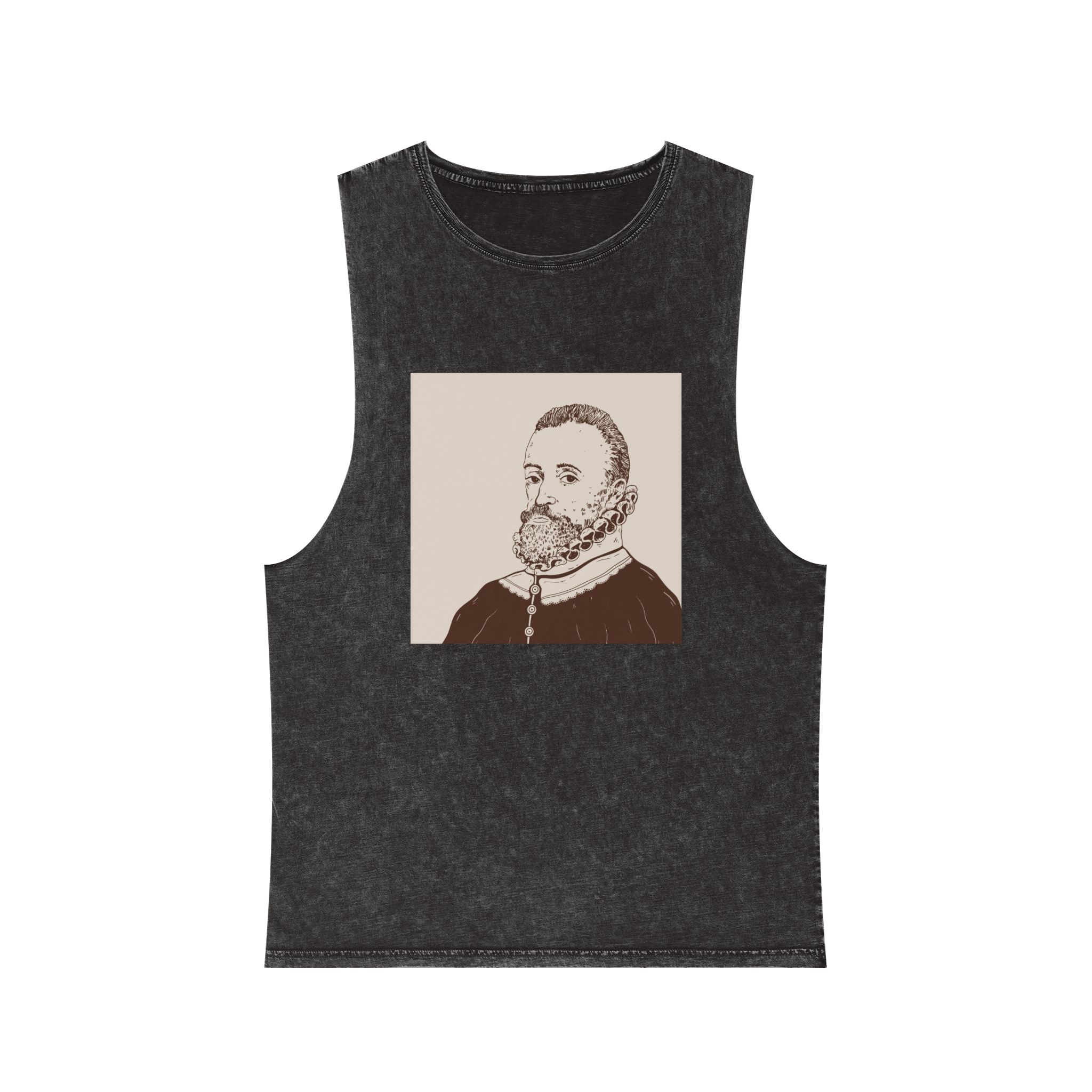 Historical Design E34CAD Unisex Stonewash Tank Top