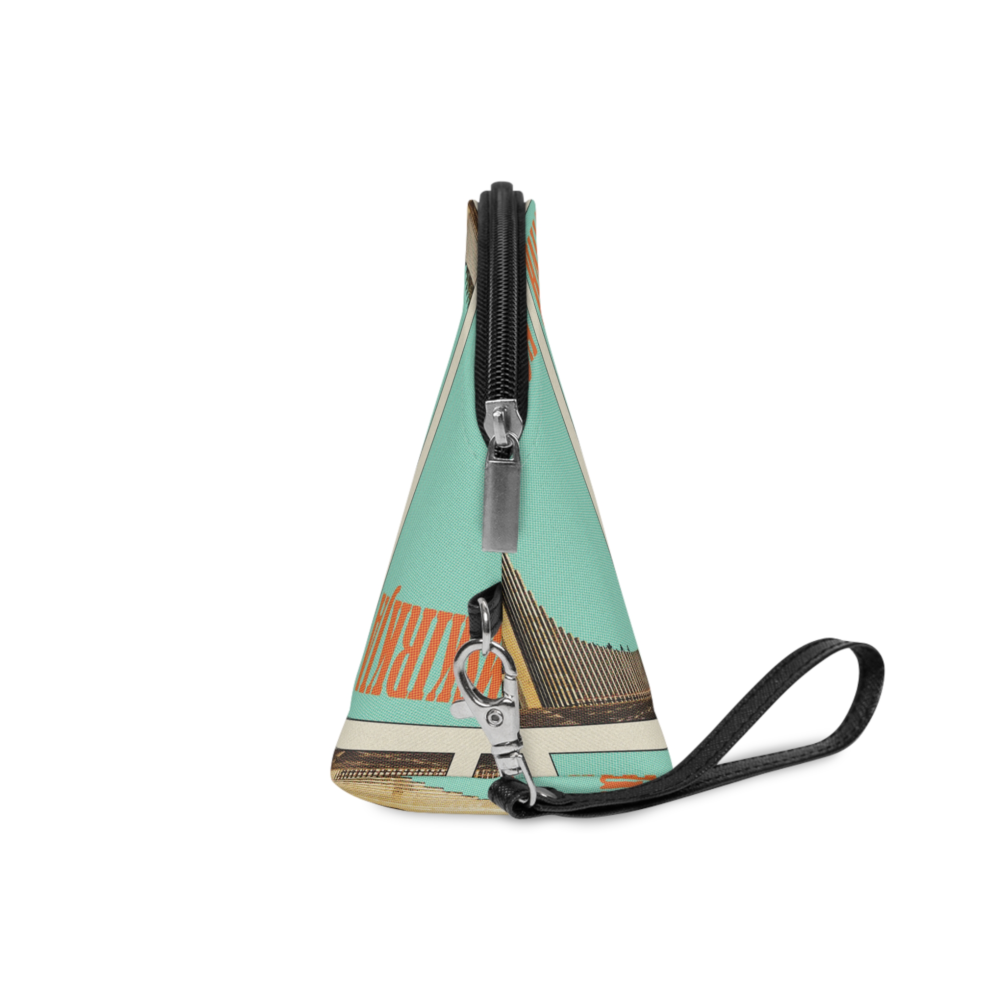 Hallgrimskirkja Retro Travel Poster Makeup Bag - Image 3