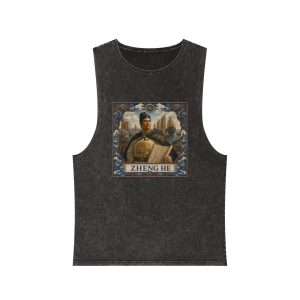 Zheng He Unisex Stonewash Tank Top