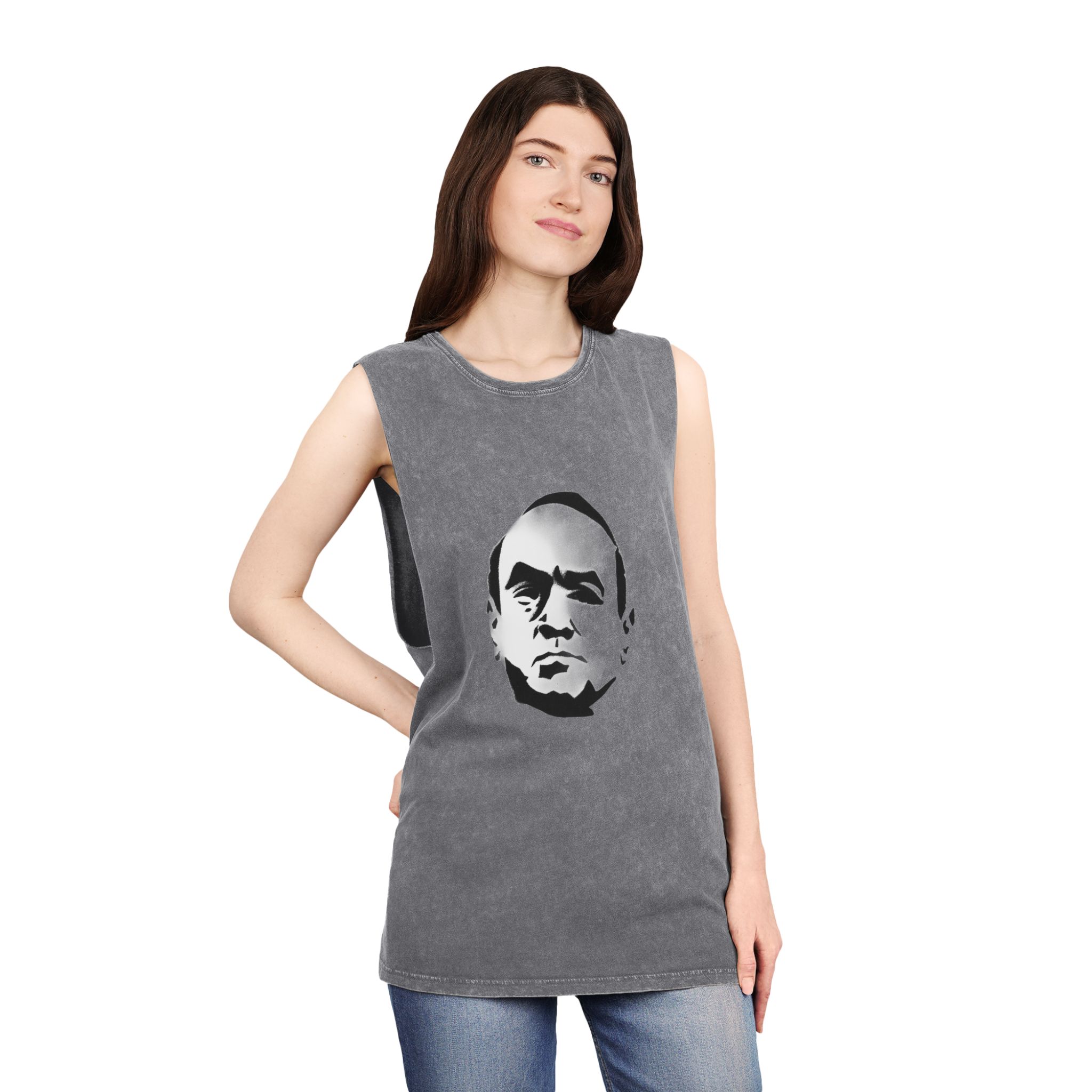 Al Capone V1 Unisex Stonewash Tank Top - Image 12