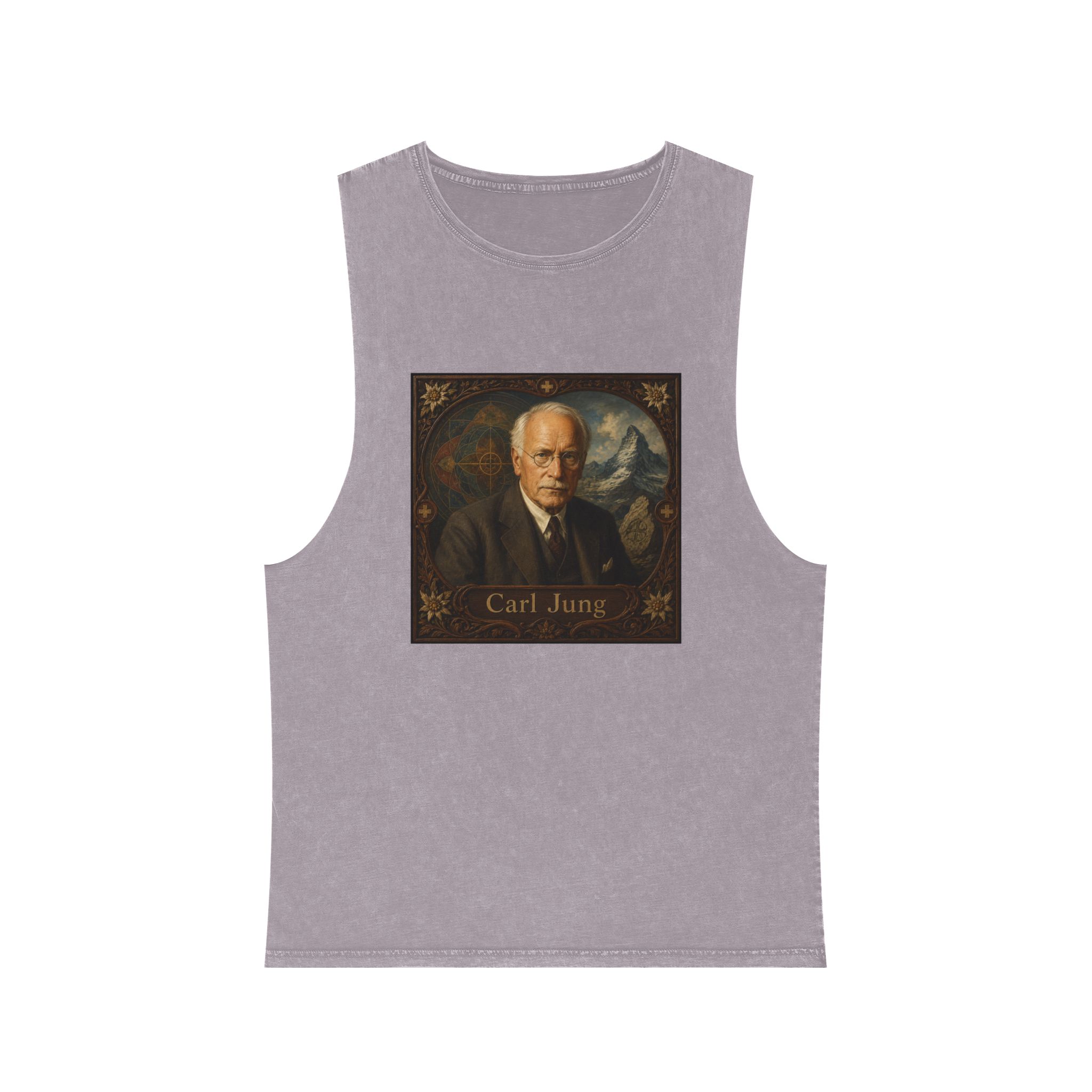 Carl Jung Unisex Stonewash Tank Top - Image 17