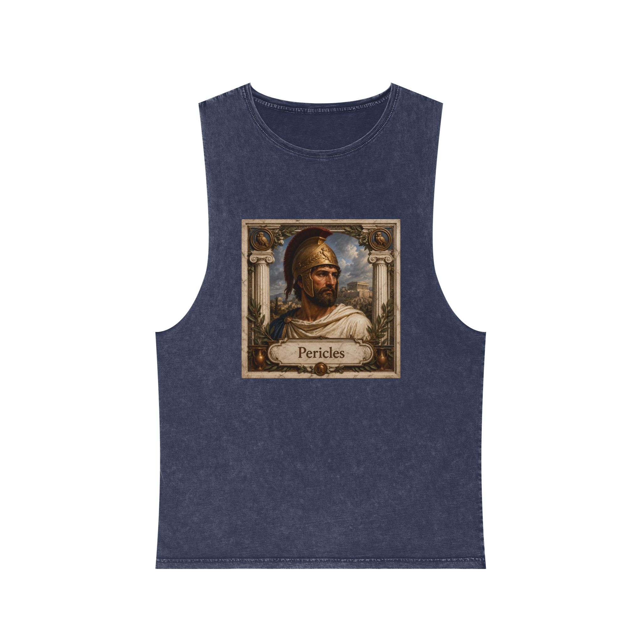 Pericles Unisex Stonewash Tank Top - Image 13