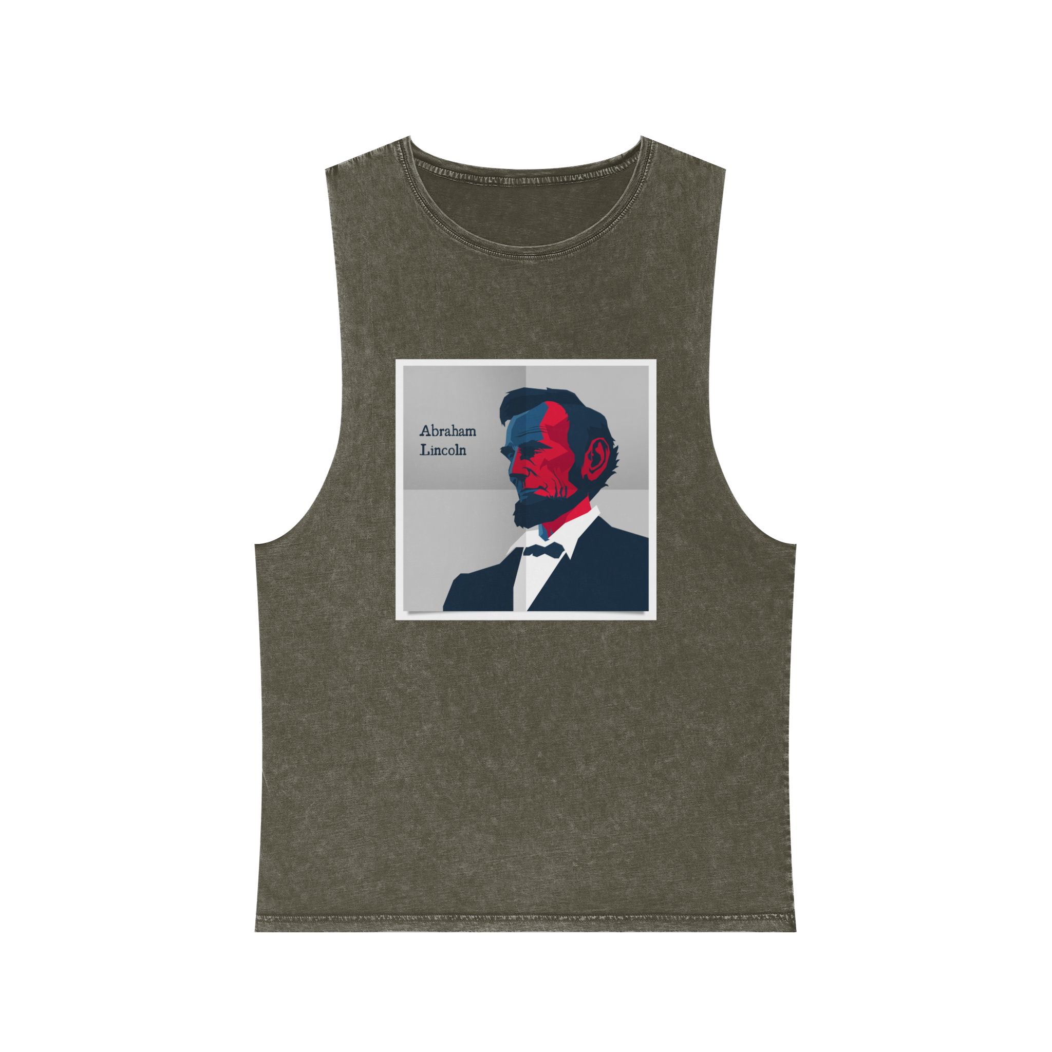 Historical Design 235DEF Unisex Stonewash Tank Top - Image 5