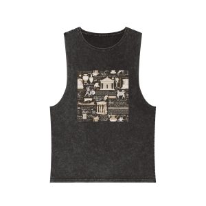 Background Greece 04 Unisex Stonewash Tank Top