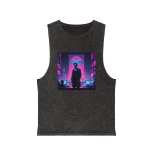 Abraham Lincoln5 Unisex Stonewash Tank Top