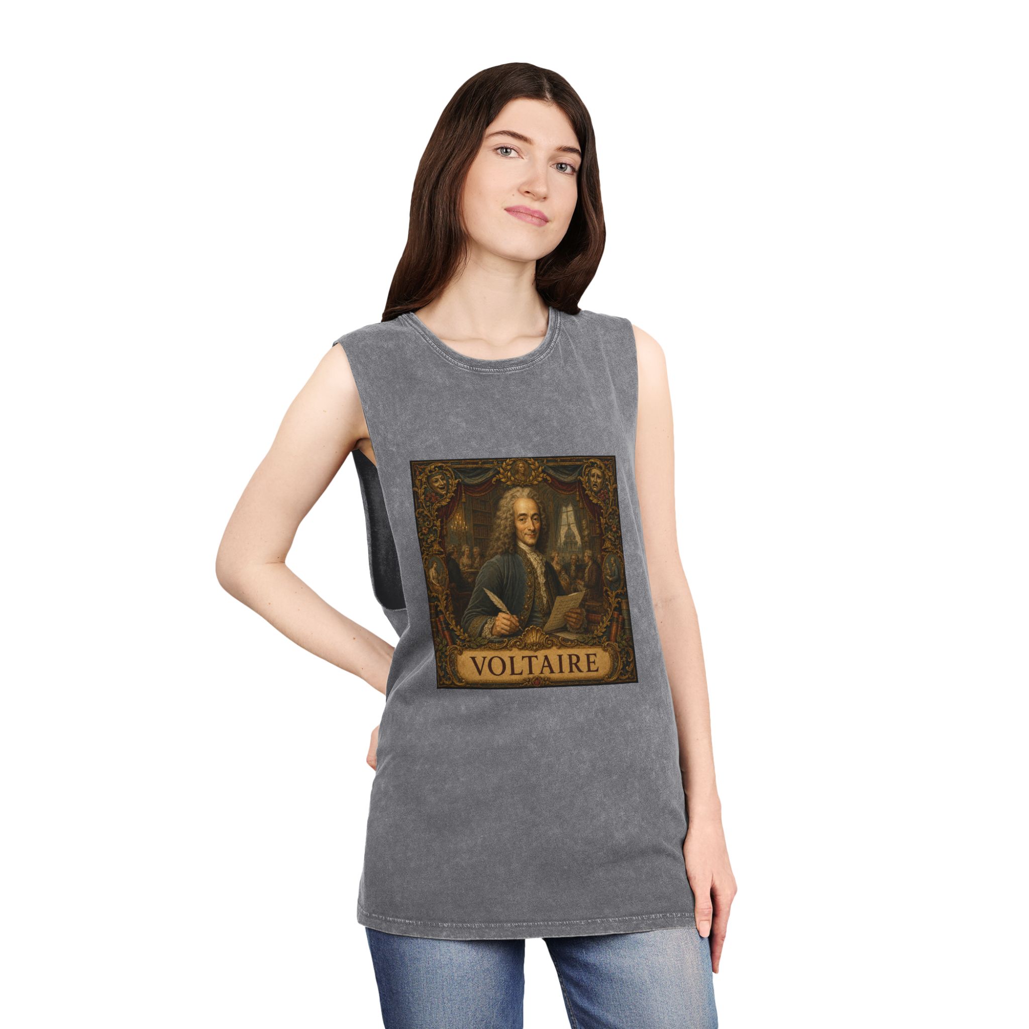 Voltaire Unisex Stonewash Tank Top - Image 12