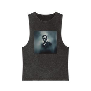 Abraham Lincoln2 Unisex Stonewash Tank Top