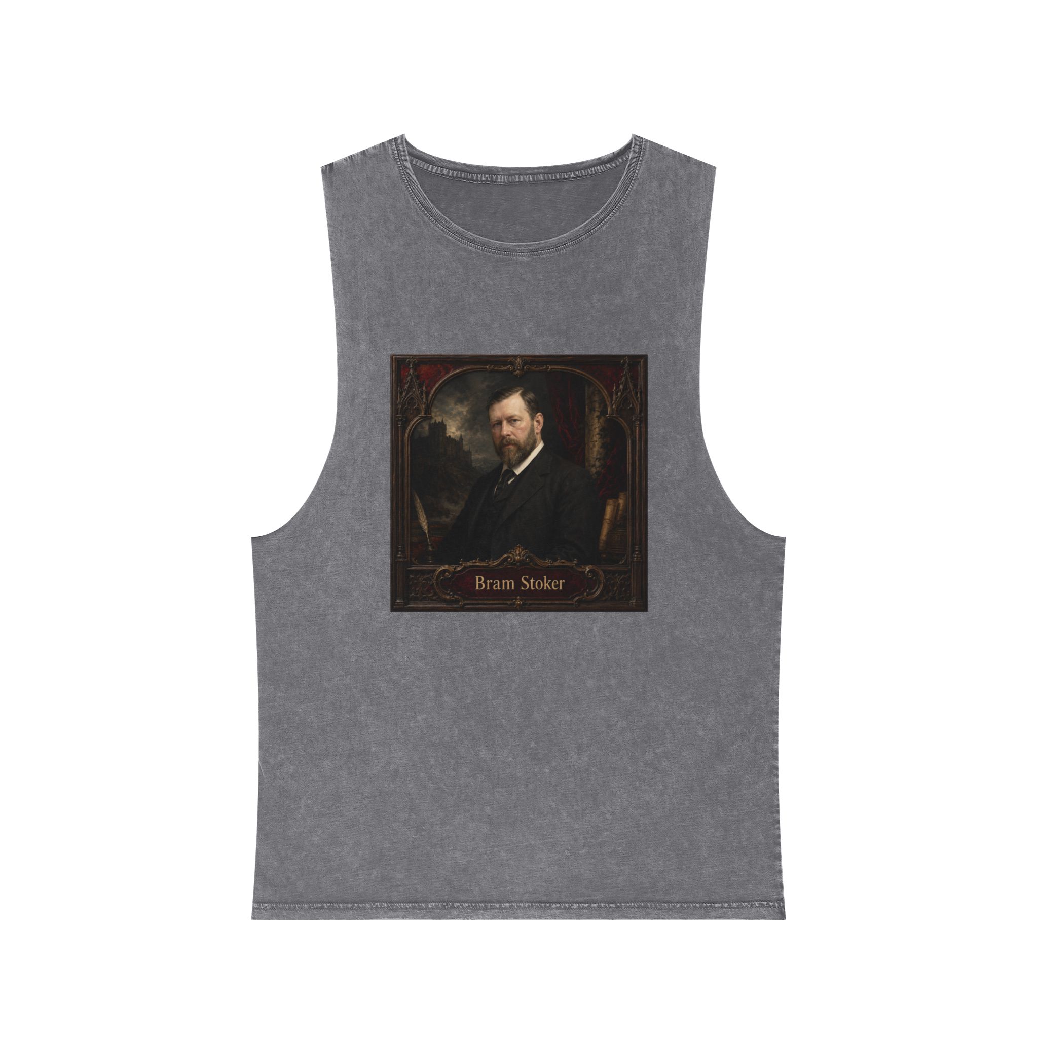 Bram Stoker Unisex Stonewash Tank Top - Image 9