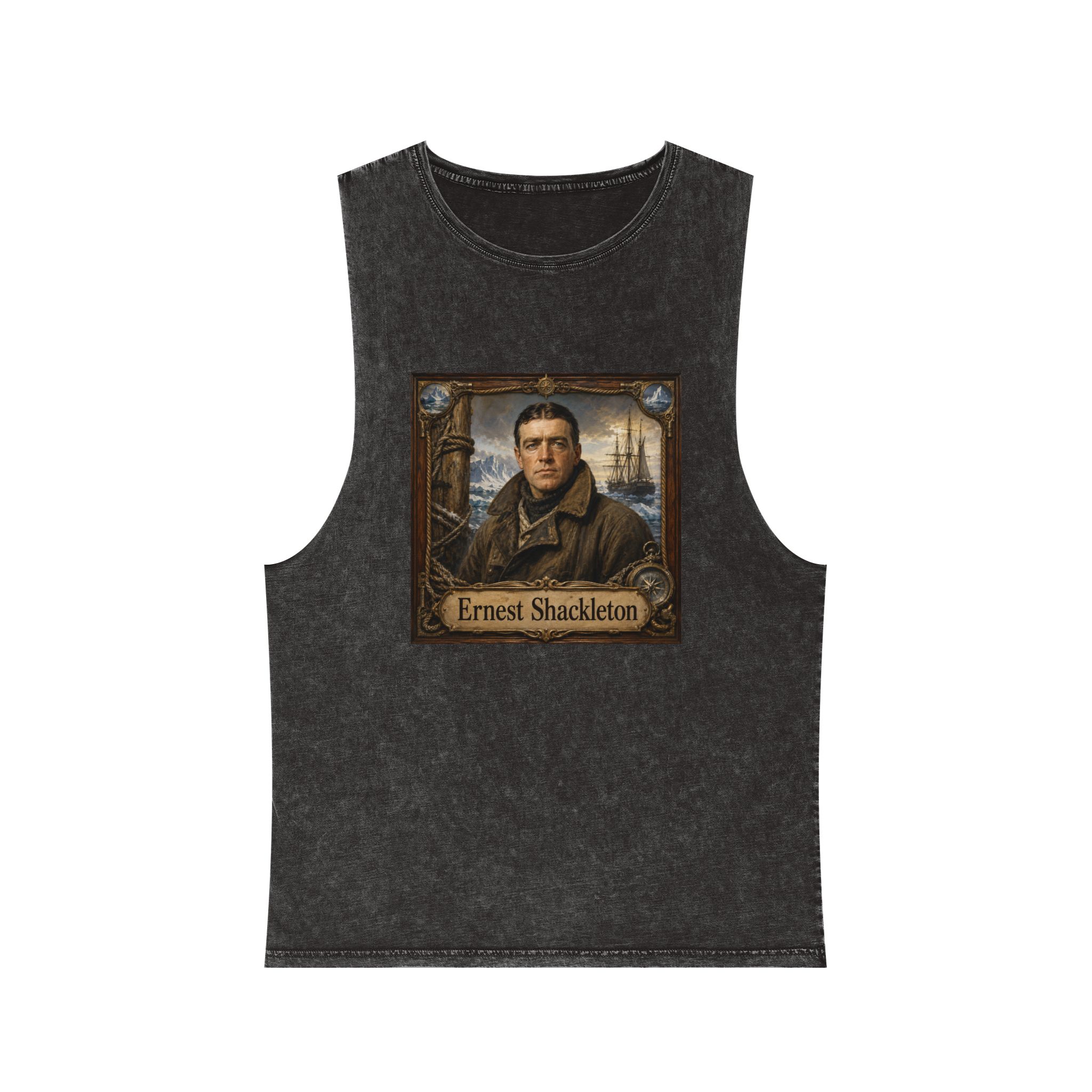 Ernest Shackleton Unisex Stonewash Tank Top