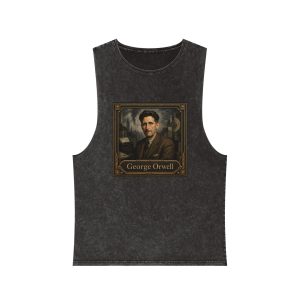 George Orwell Unisex Stonewash Tank Top