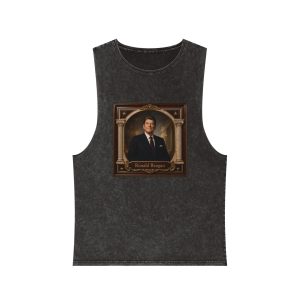 Ronald Reagan Unisex Stonewash Tank Top
