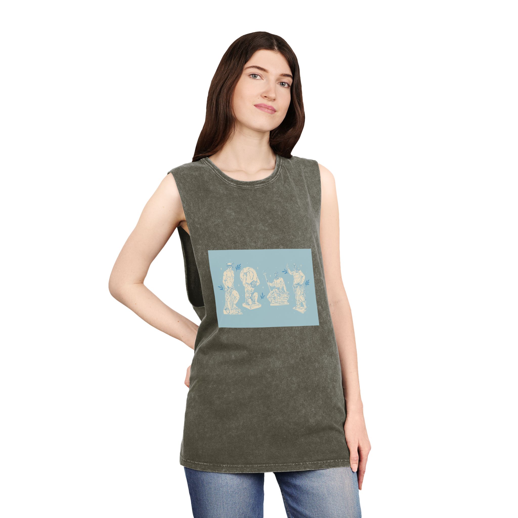 Historical Design E0223A Unisex Stonewash Tank Top - Image 8