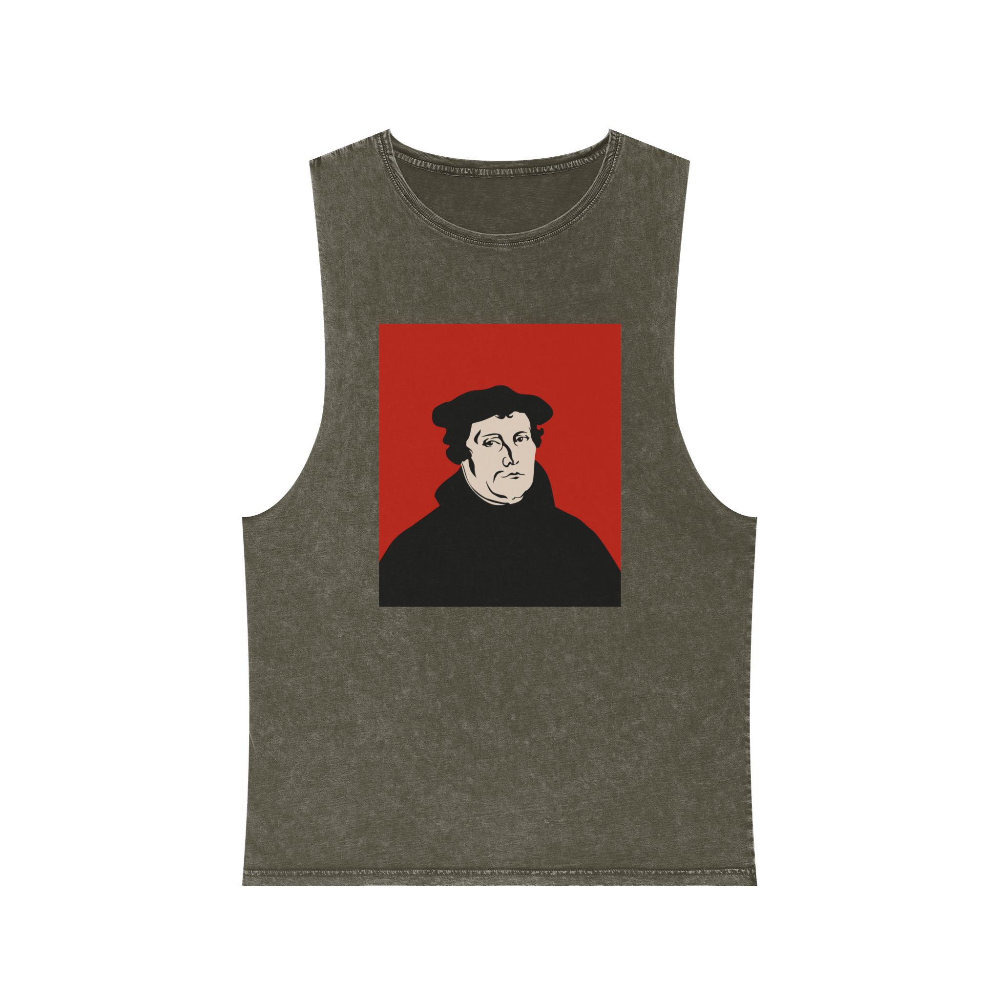 Martin Luther Unisex Stonewash Tank Top - Image 5
