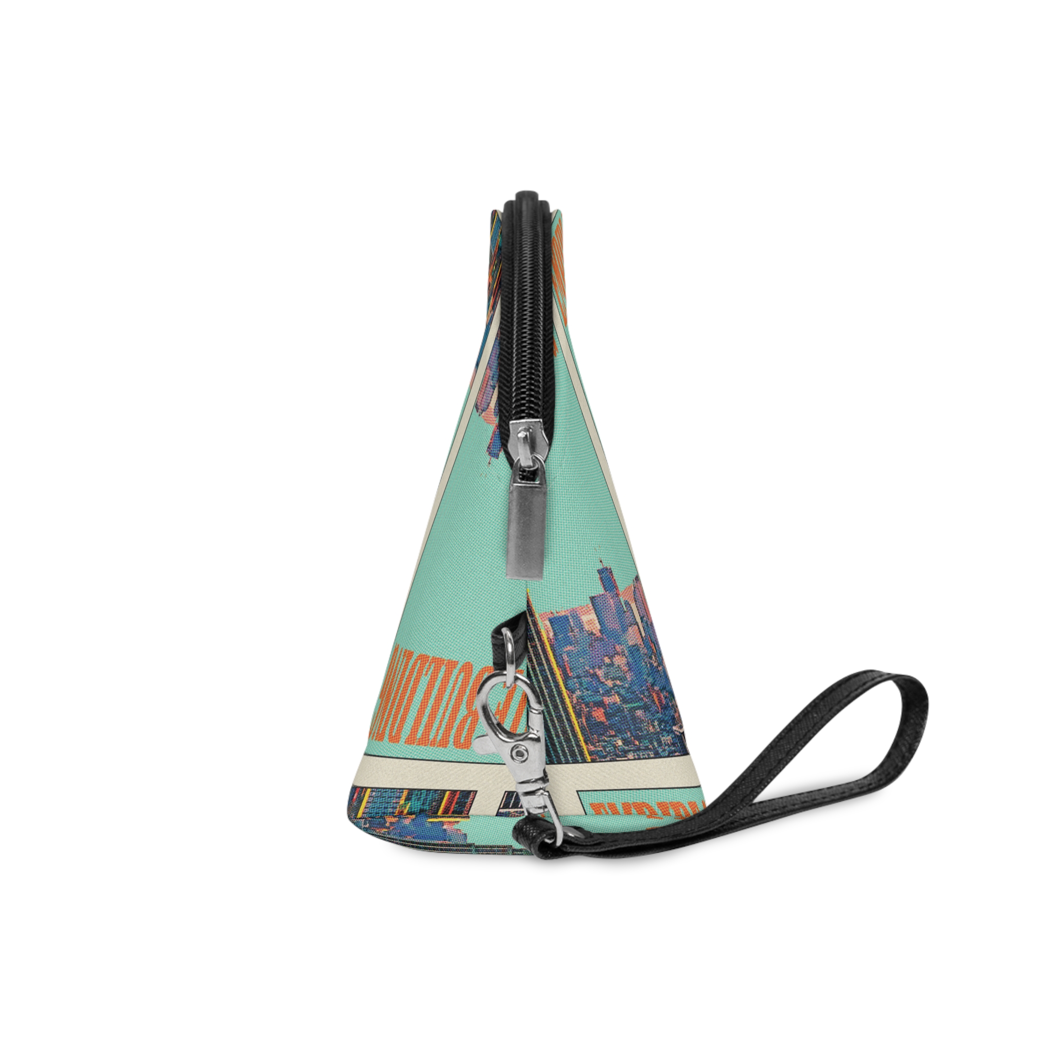 Empire State Building Retro Travel Poster Makeup Bag - Image 3