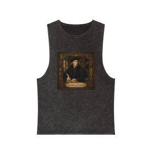 Desiderius Erasmus Unisex Stonewash Tank Top