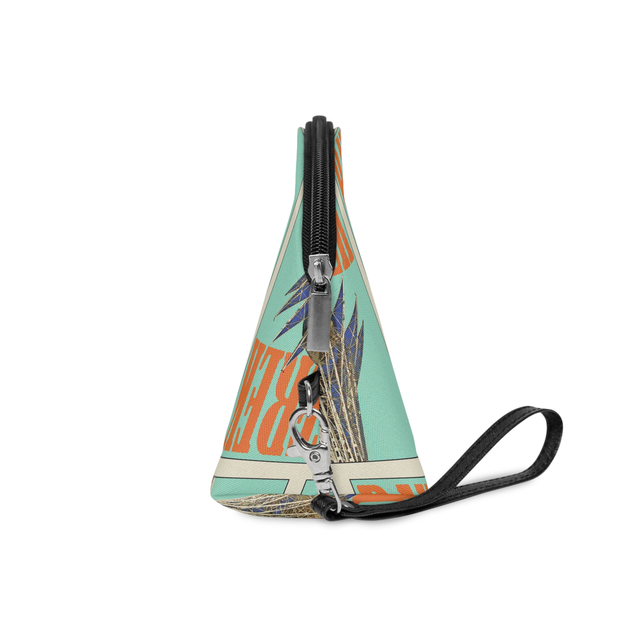 Bayterek Retro Travel Poster Makeup Bag - Image 3